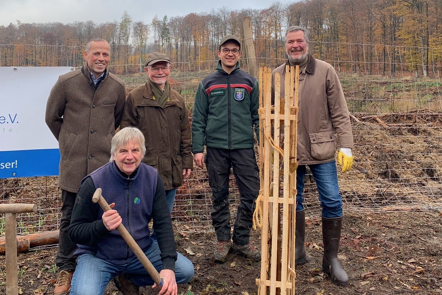 Spatenstich für Trinkwasserwald im Wetteraukreis